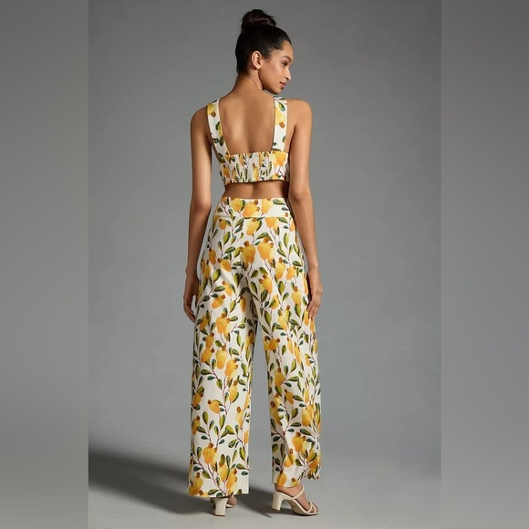 Farm Rio Halter Cutout Wide-Leg Jumpsuit - Picture 2 of 10